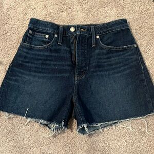 Madewell curvy high rise denim short